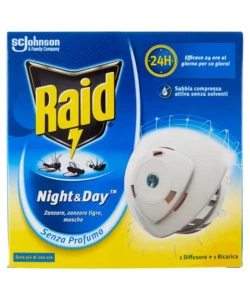 Diffusore elettrico antizanzare raid 'night and day'